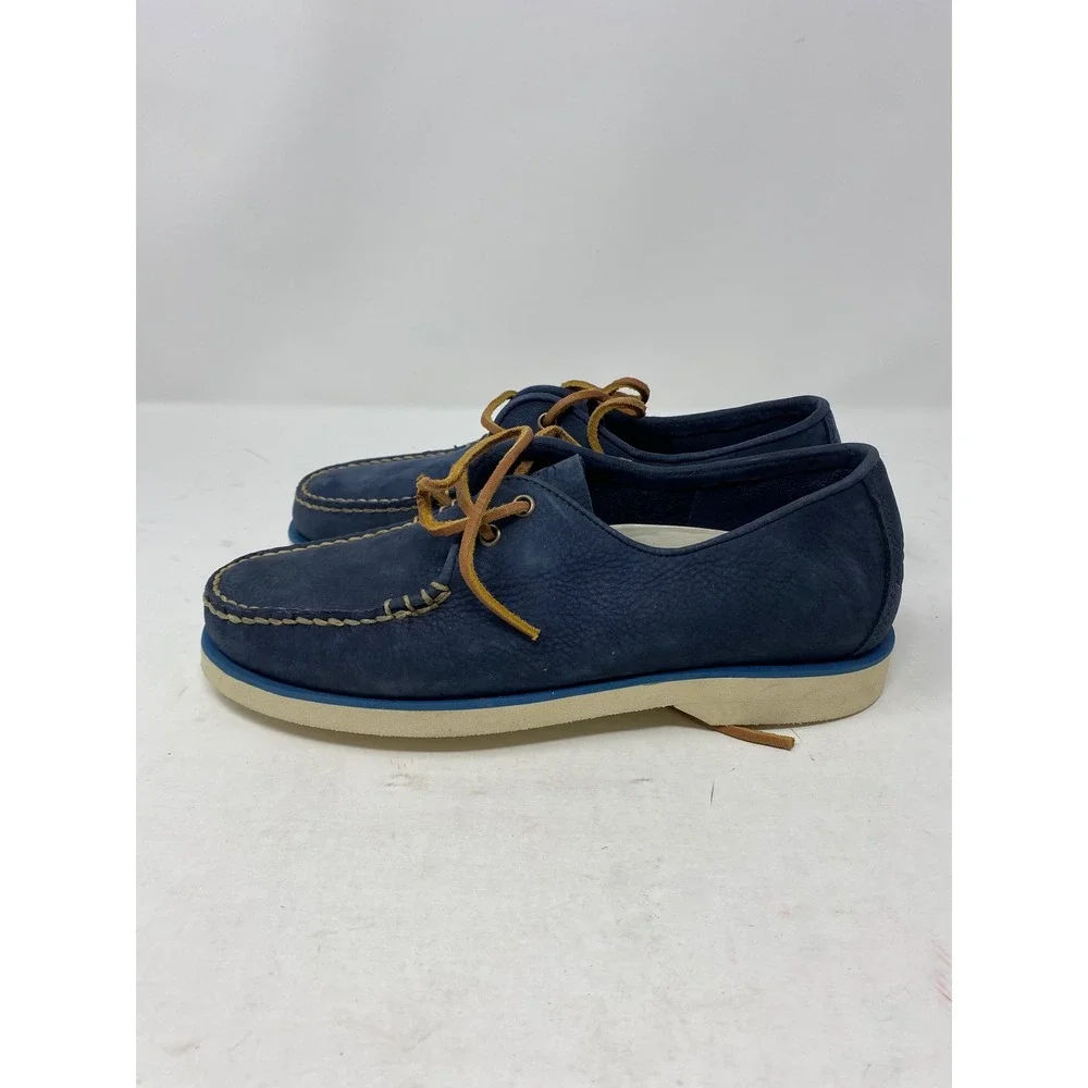 Sperry Top-Sider Mens 7 M Navy Blue Nubuck Leather Boat Shoes STS17608 Oxford